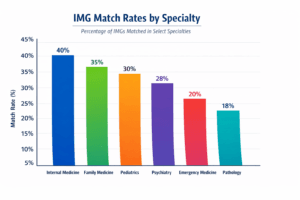 this image grapgh shows IMGS match rate by speciality and scores