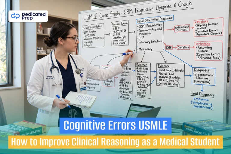 ognitive errors USMLE case study showing a medical student improving clinical reasoning
