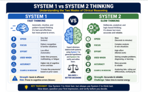 Six common cognitive errors on the USMLE including anchoring, premature closure, availability, confirmation, representativeness, and attribution bias
