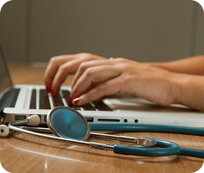 Medical laptop desk