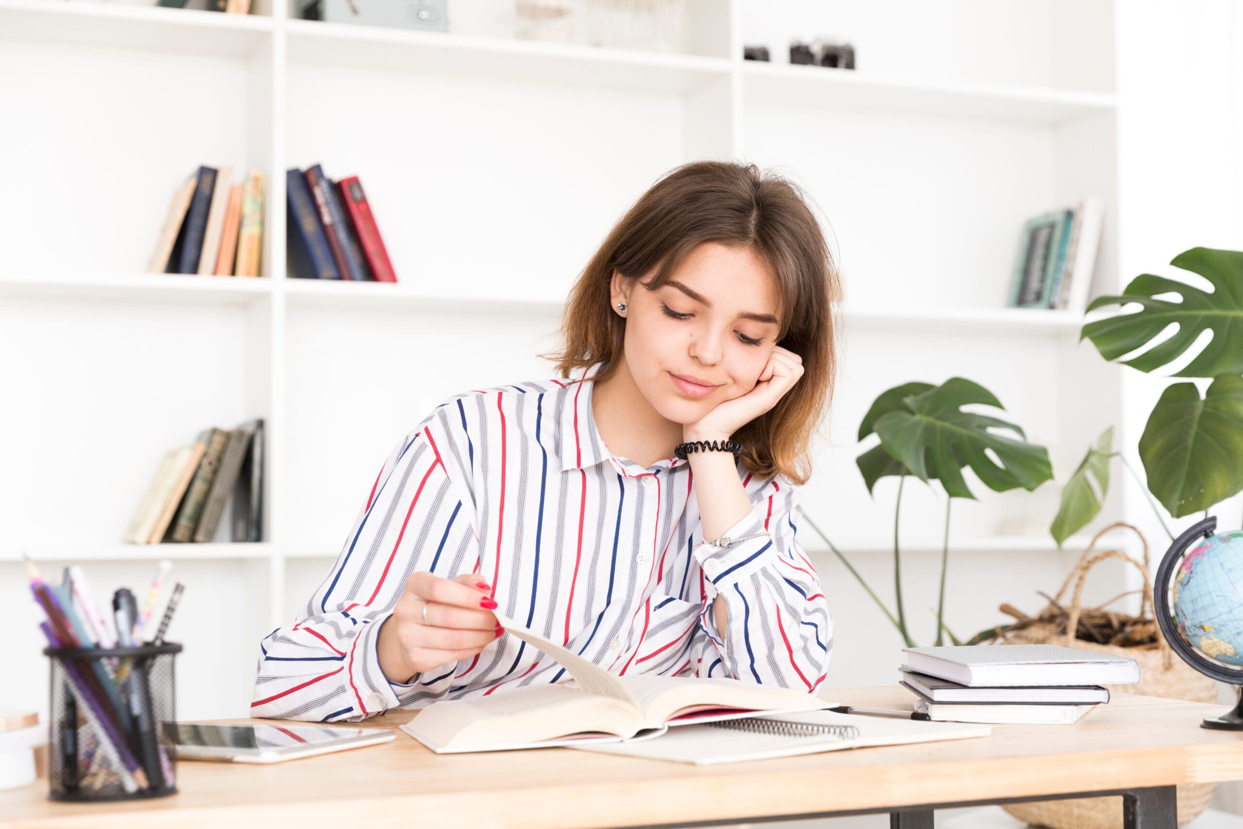 Student studying for USMLE Step 1