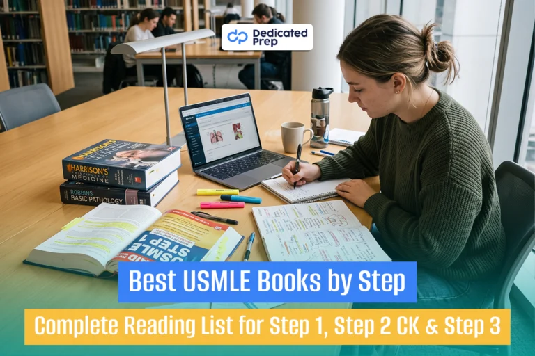 Best USMLE Books for Step 1, Step 2 CK and Step 3 with DedicatedPrep study resources